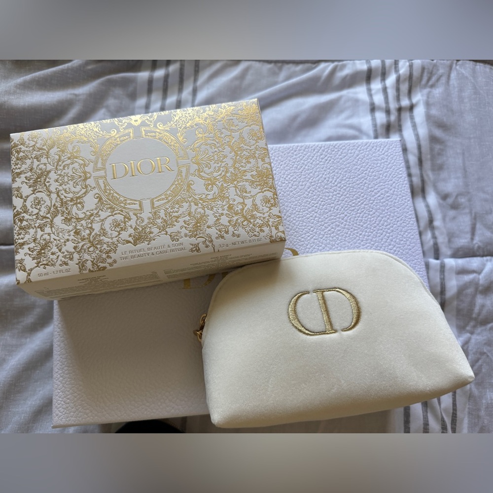 Dior makeup bag